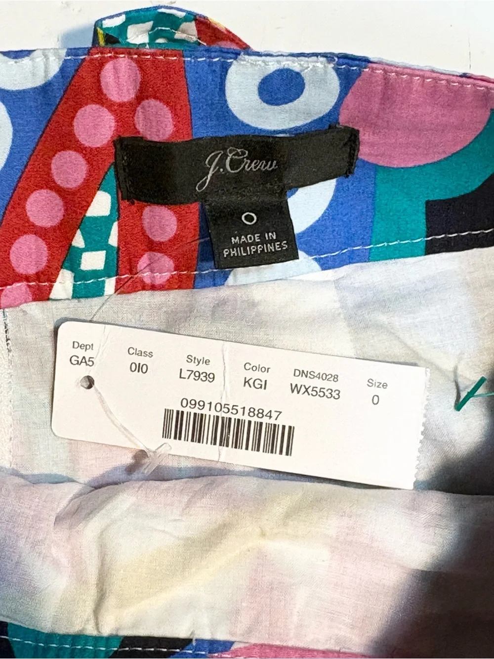 J.Crew Tie-Back Tulip Skirt in Ratti Kaleidoscope Floral